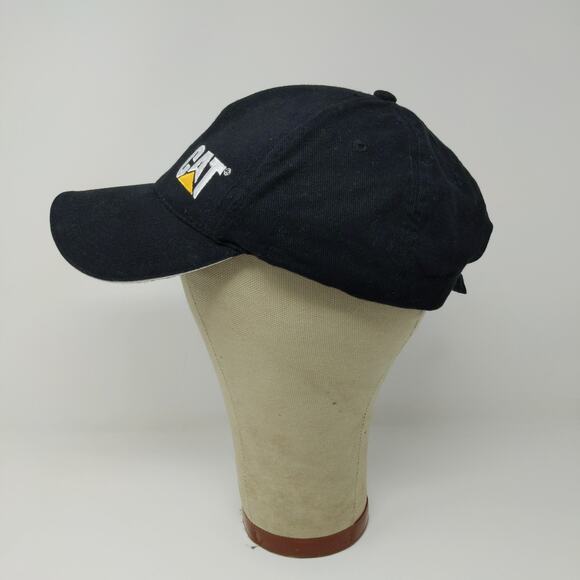 CAT Caterpillar Official Slideback Hat Embroidered Logo Black - Picture 5 of 13